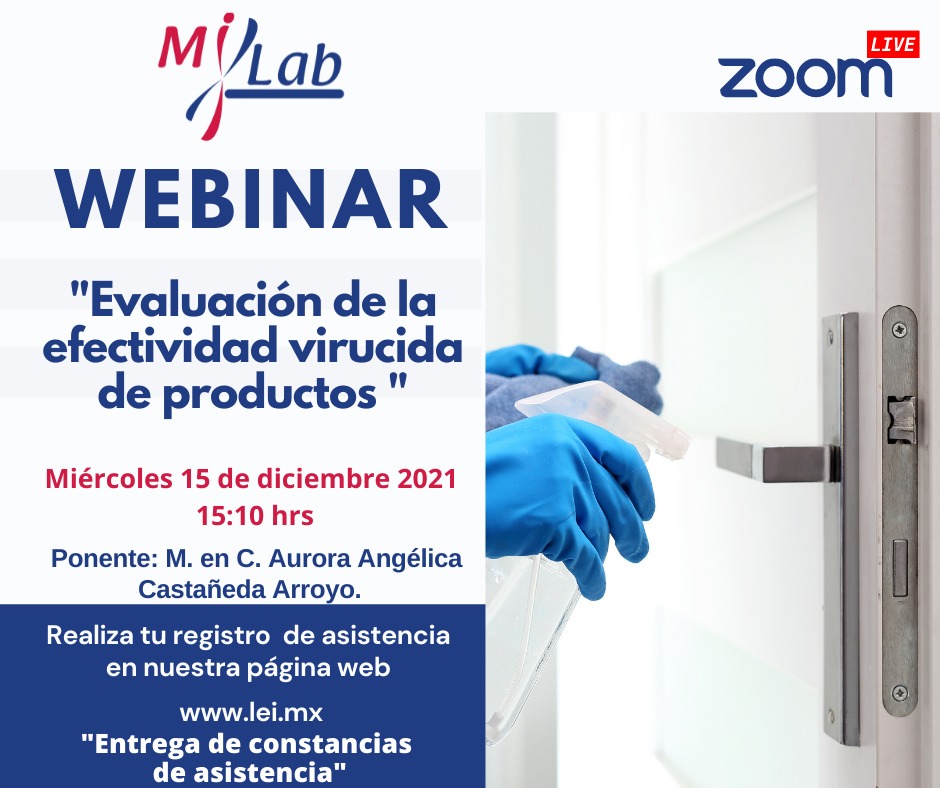 Webinar - Evaluación de la Efectividad Virucida de Productos